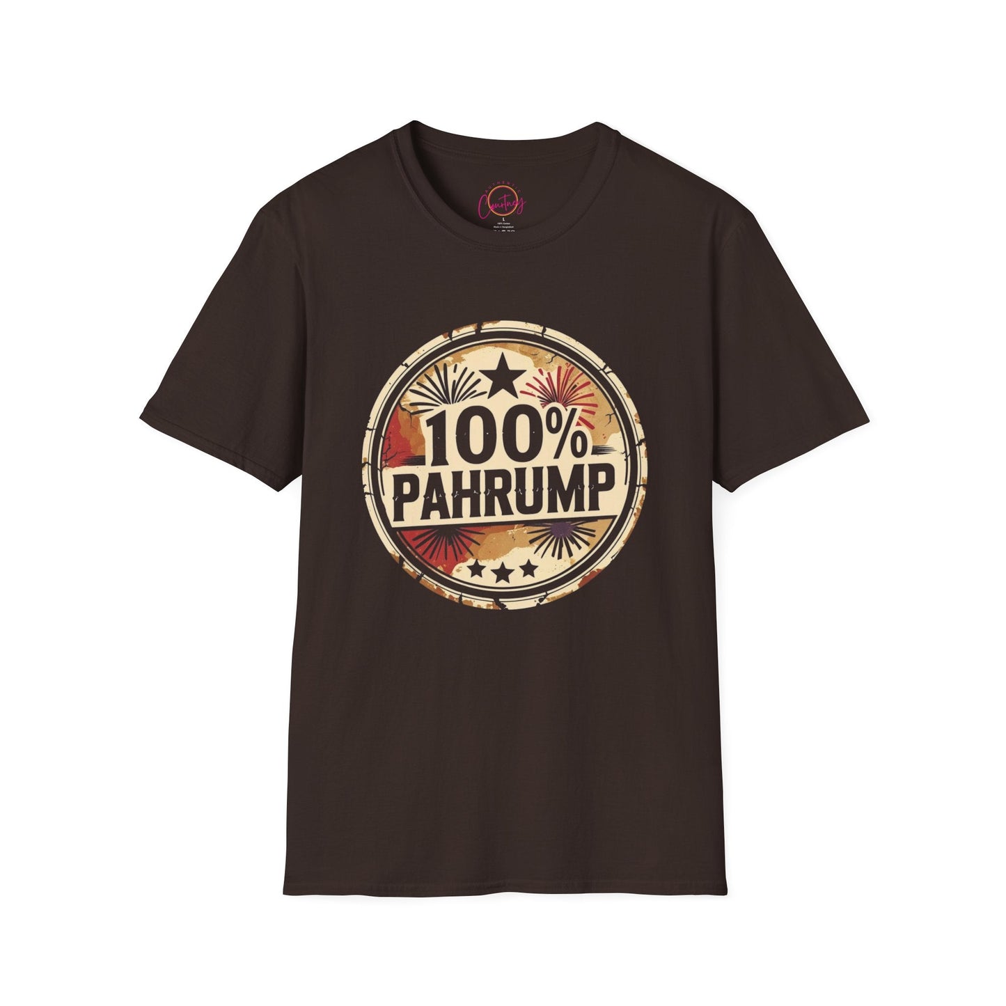 100% Pahrump — Certified Desert Rat Tee - S / Dark Chocolate - T-Shirt