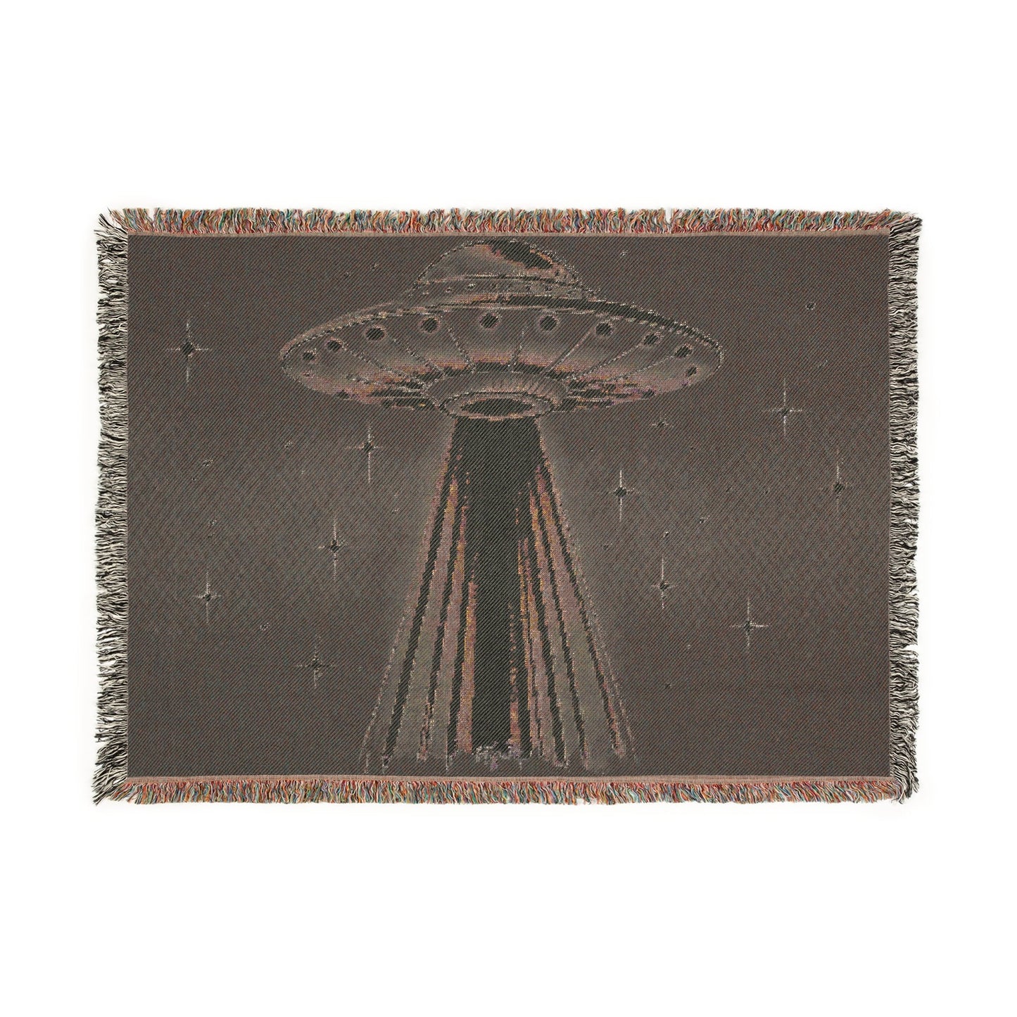 Cosmic Abduction – Woven Blanket Home Decor