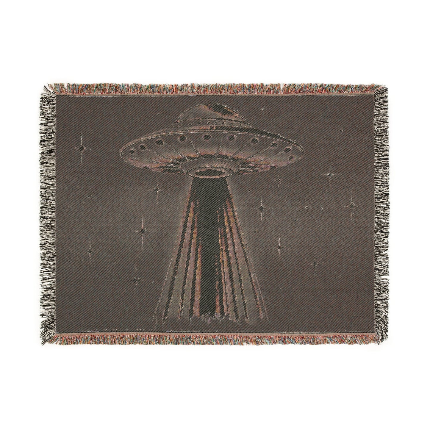 Cosmic Abduction – Woven Blanket Home Decor