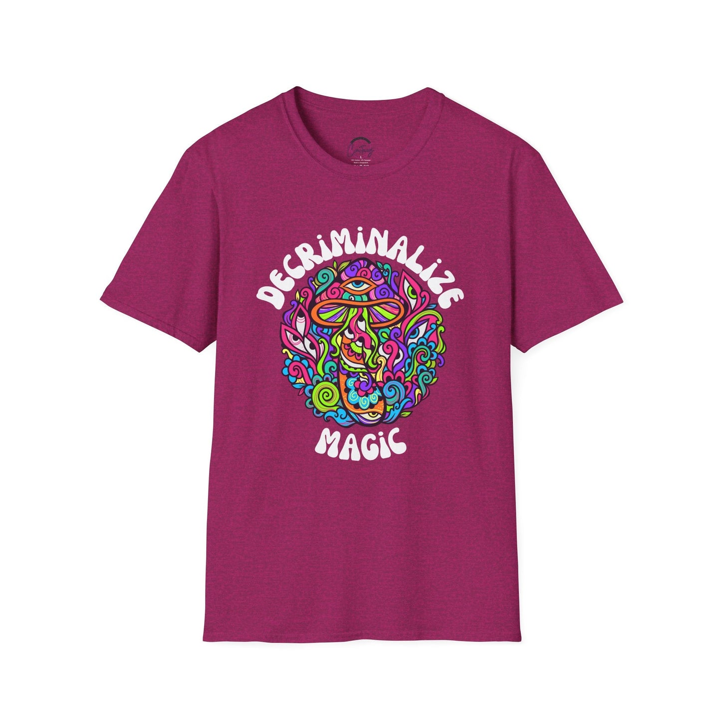 Decriminalize Magic Psychedelic T shirt Legalize Mushrooms Psilocybin Magic Mushroom Tshirt Legalize Magic Mushrooms