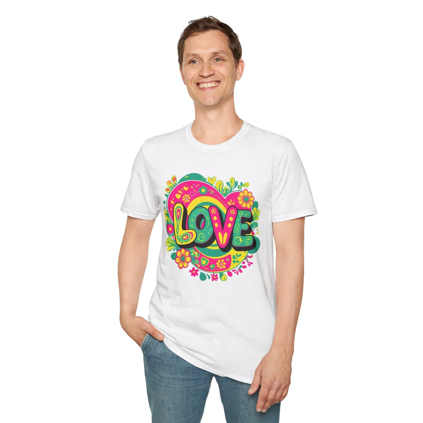 Electric Bloom Love Tee T Shirt