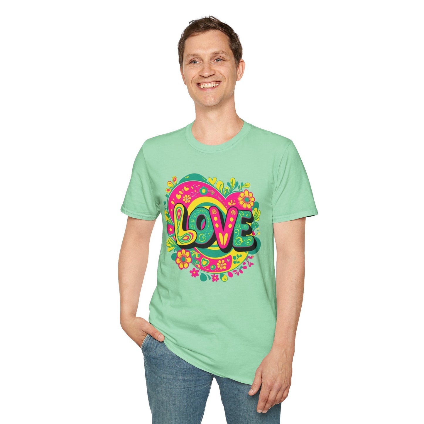 Electric Bloom Love Tee T Shirt