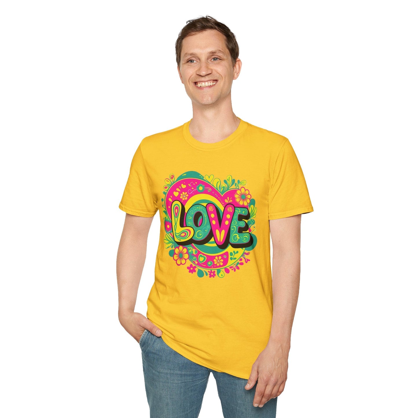 Electric Bloom Love Tee T Shirt