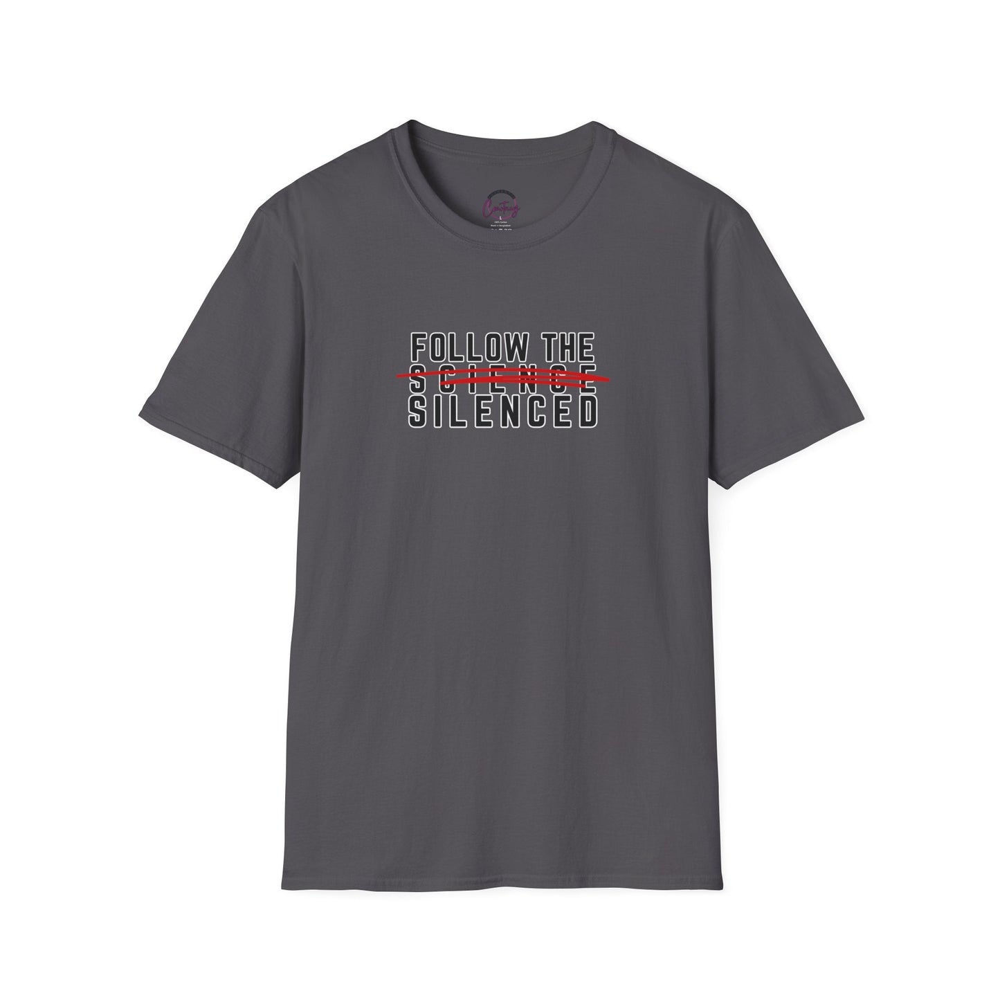 Follow The Silenced Conspiracy T-Shirt | Bold Statement Tee - XS / Charcoal - T-Shirt