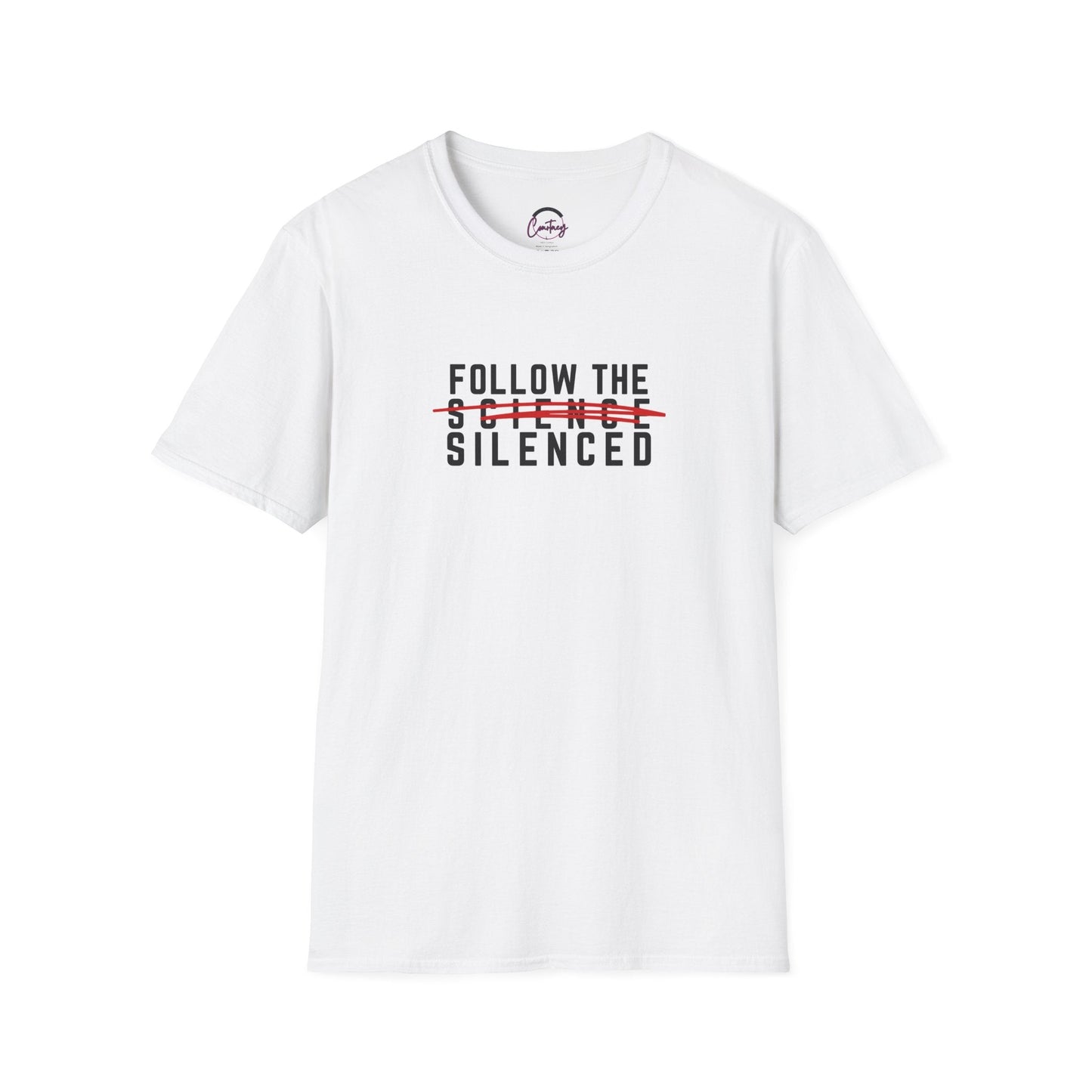 Follow The Silenced Conspiracy T-Shirt | Bold Statement Tee - XS / White - T-Shirt