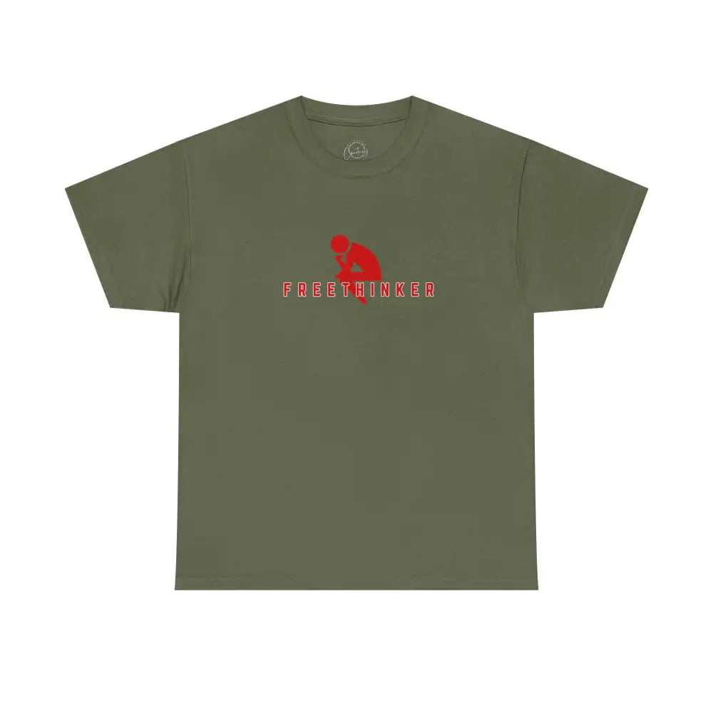 Freethinker Tshirt (Version 4) | Bold and Empowering - Military Green / S - T-Shirt