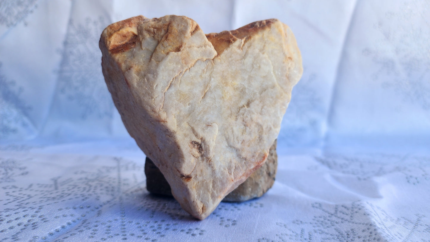 Heart Rock #01 – “Sacred Strength” Large Display Stone - Love ROck
