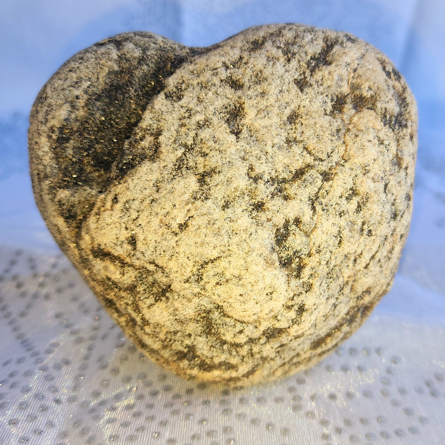 Heart Rock #02 – “Steady Love” (Speckled Strength Stone) - Love Rock