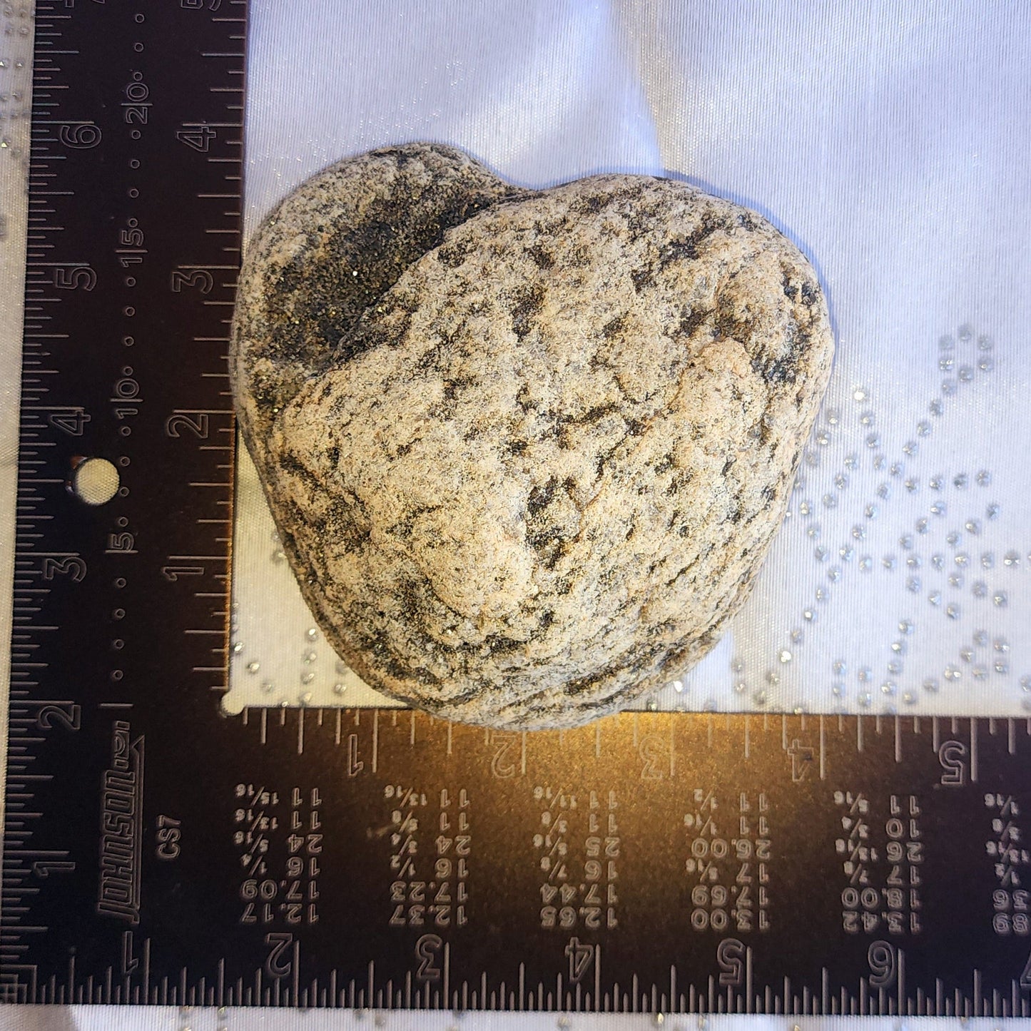 Heart Rock #02 – “Steady Love” (Speckled Strength Stone) - Love Rock