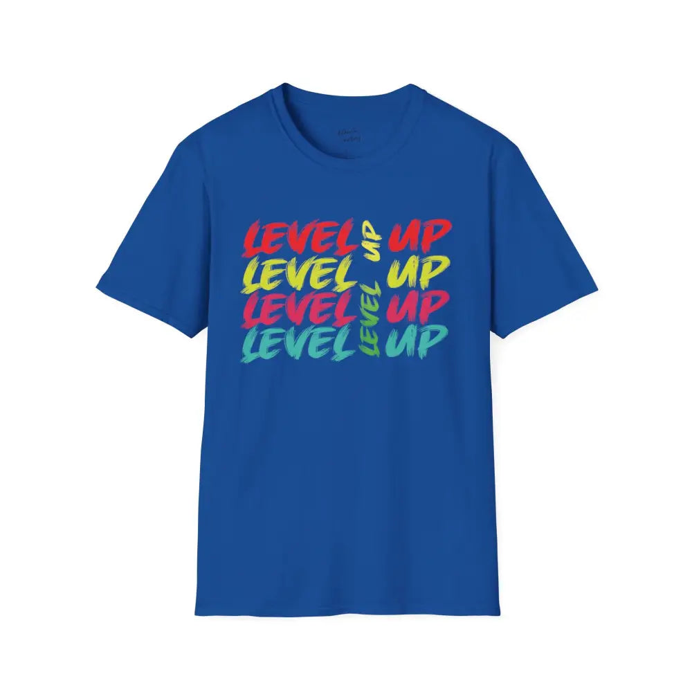 Level up tshirt | Level up teeshirt - Royal / S - T-Shirt