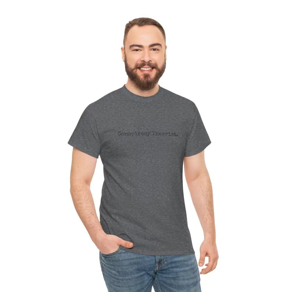 Minimalist Conspiracy Theorist T-Shirt | Courier Font Tee - T-Shirt