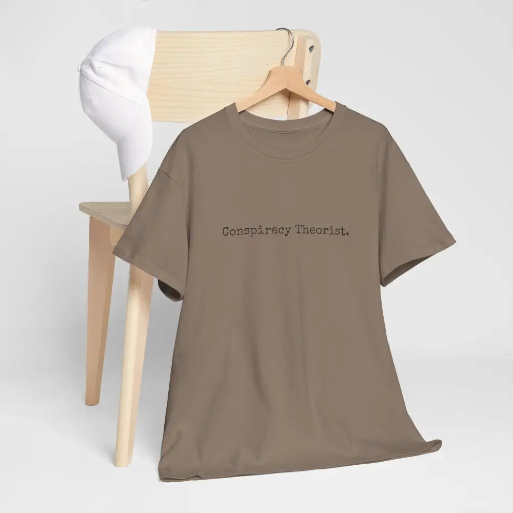 Minimalist Conspiracy Theorist T-Shirt | Courier Font Tee - T-Shirt