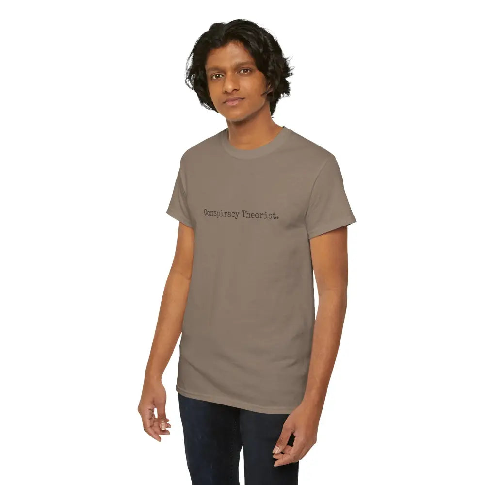 Minimalist Conspiracy Theorist T-Shirt | Courier Font Tee - T-Shirt