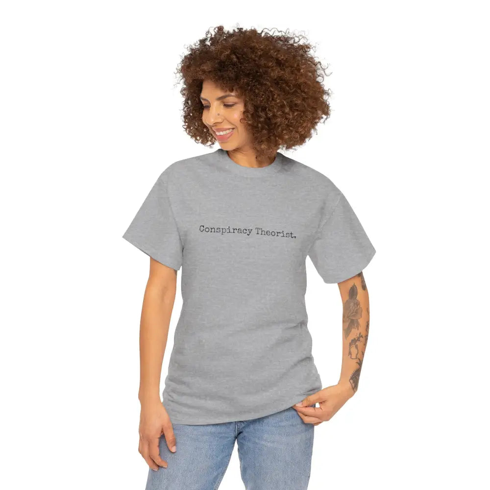 Minimalist Conspiracy Theorist T-Shirt | Courier Font Tee - T-Shirt