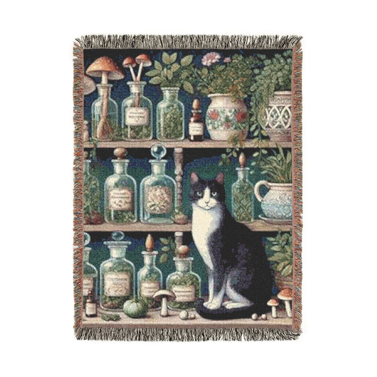 Mystic Apothecary – Woven Blanket Artwork / 80’’ × 60’’ Home Decor