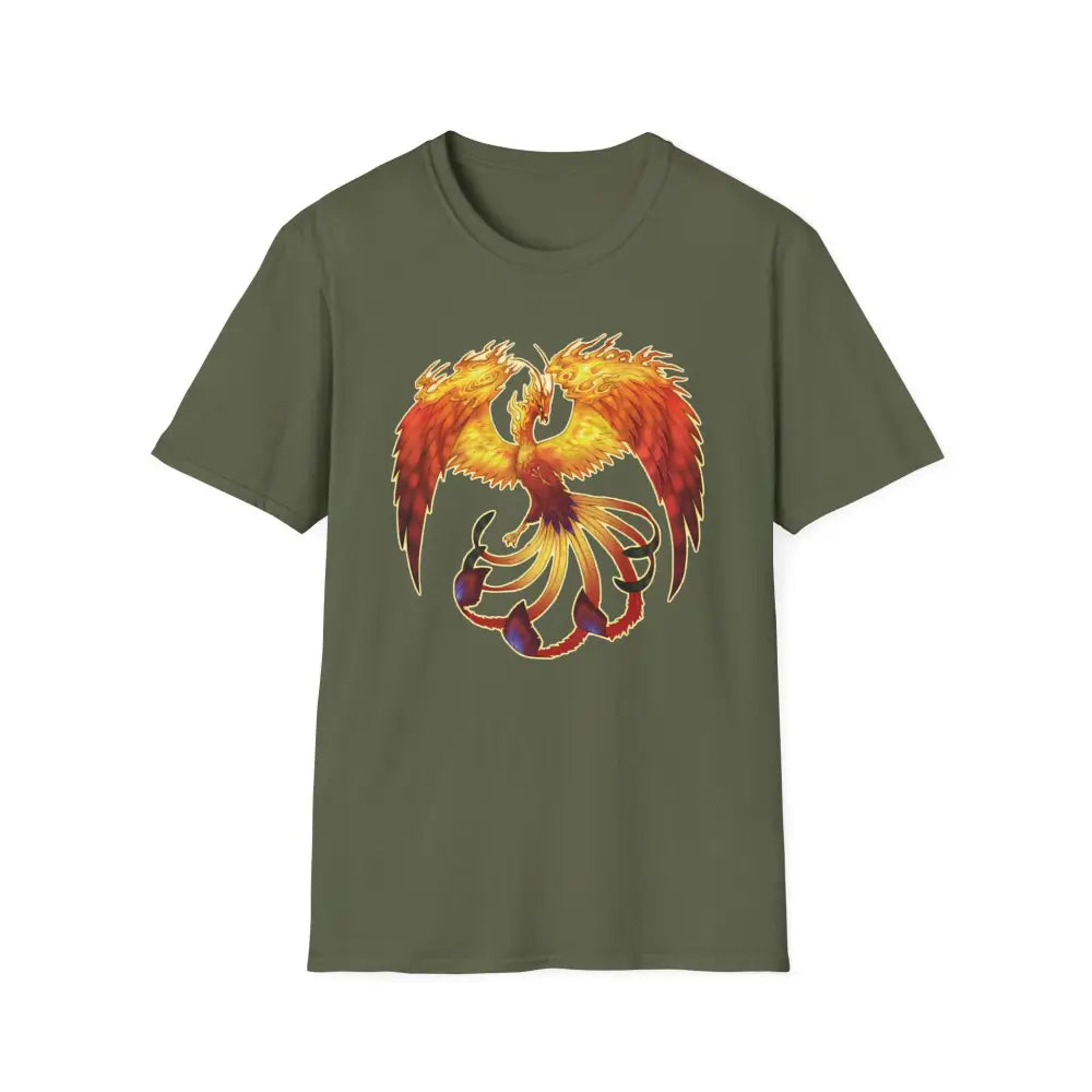 Phoenix T-Shirt For Men & Women Firebird Tee Phoenix Rising T-Shirt Gift Phoenix Rising Mythological Shirt Thunderbird