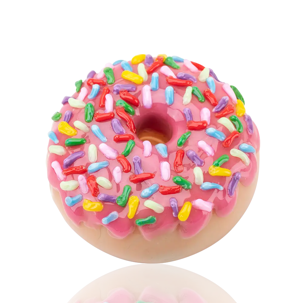 Pink Sprinkle Donut Dry Pipe - Dry Pipe