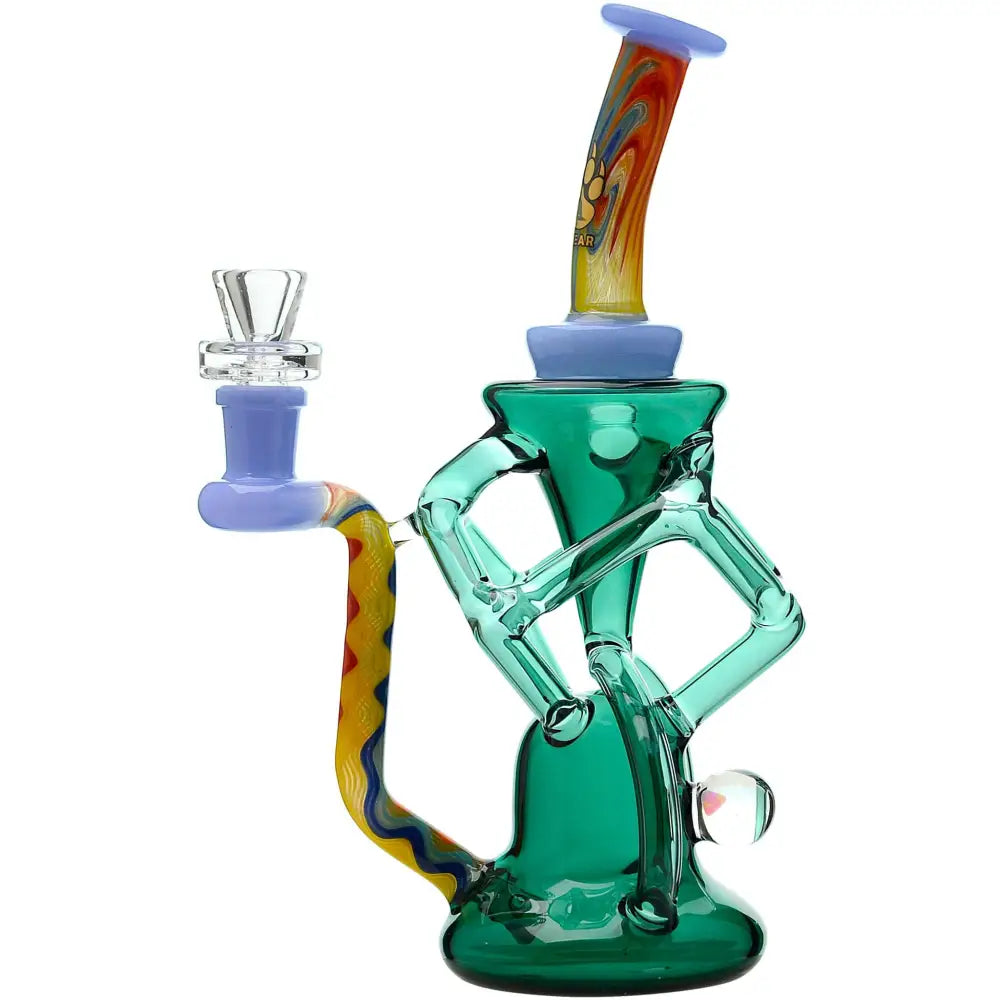 QUAD WIGWAG RECYCLER WITH OPAL - MBL + AQ - Water Pipe