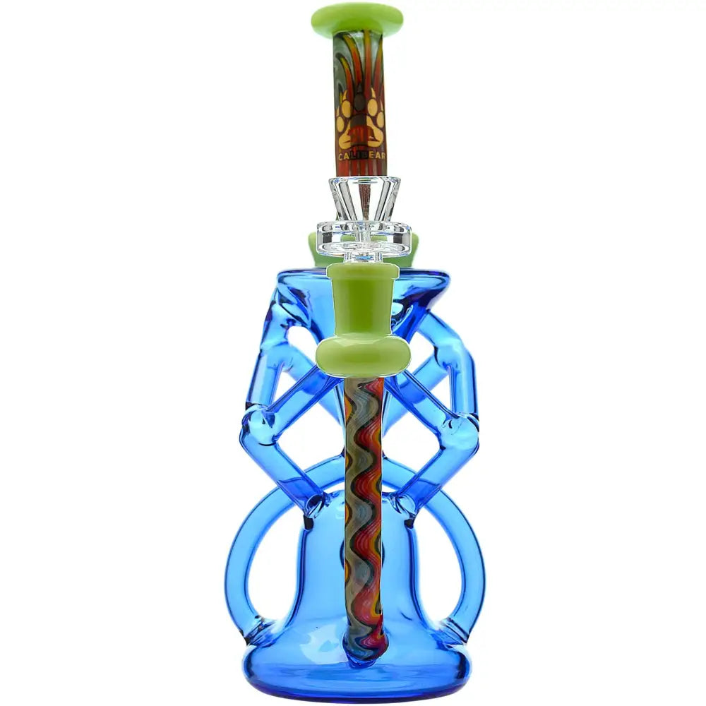 QUAD WIGWAG RECYCLER WITH OPAL - Water Pipe
