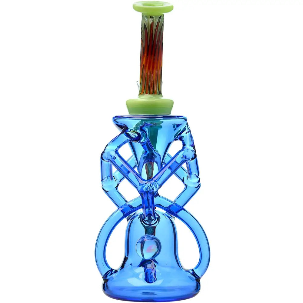 QUAD WIGWAG RECYCLER WITH OPAL - Water Pipe