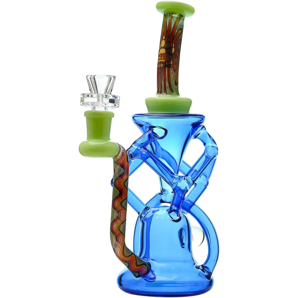 QUAD WIGWAG RECYCLER WITH OPAL - Water Pipe