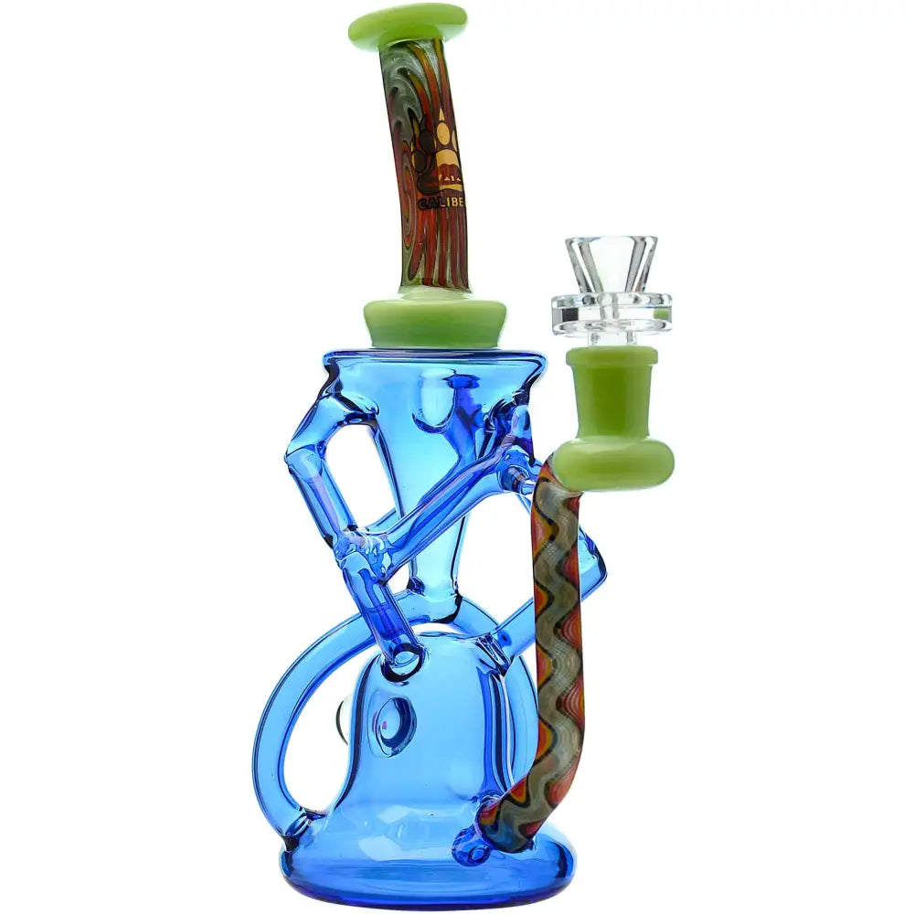 QUAD WIGWAG RECYCLER WITH OPAL - Water Pipe