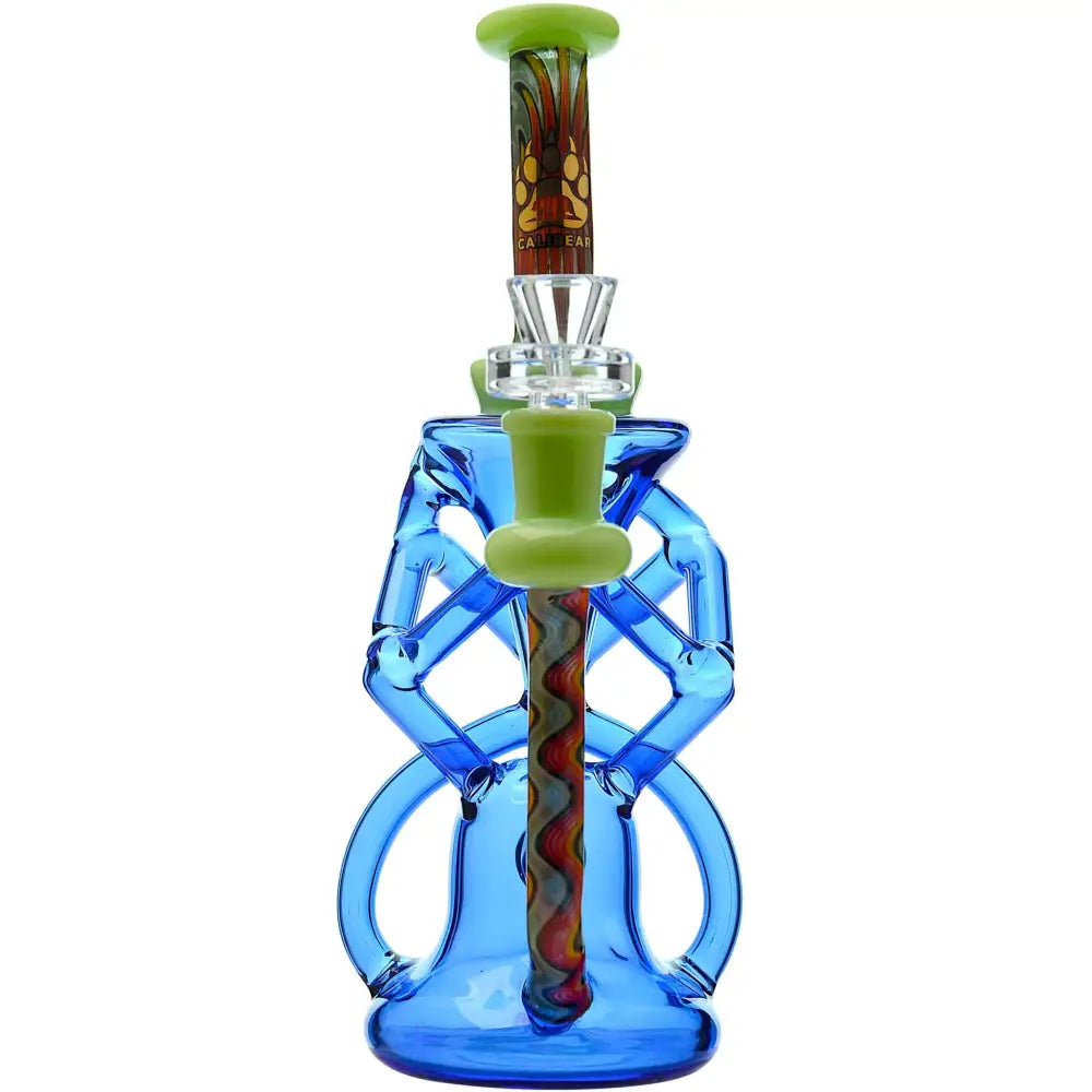 QUAD WIGWAG RECYCLER WITH OPAL - Water Pipe