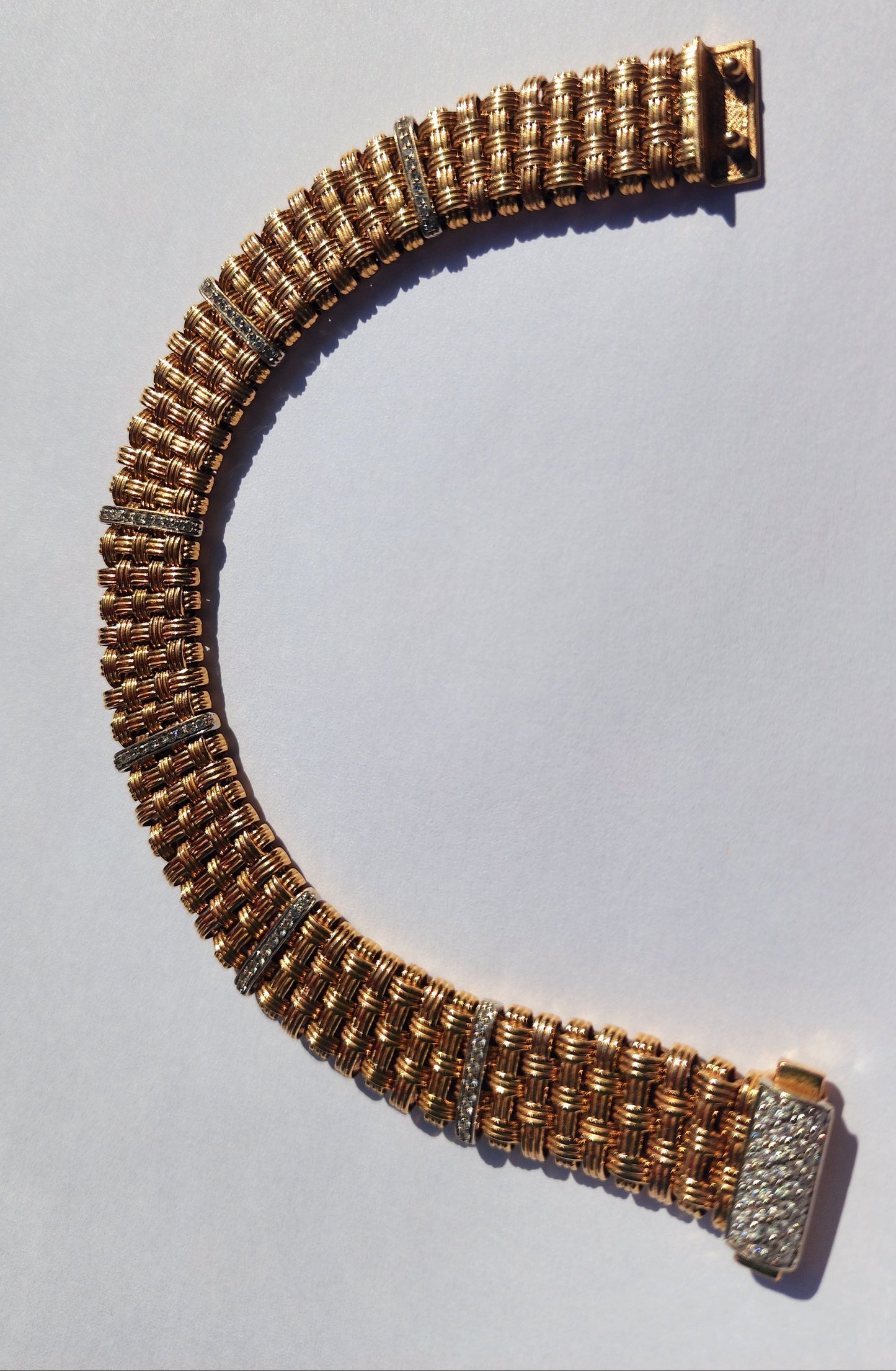 Roberto Coin 5-Row Appassionata Diamond Bracelet – 18k Gold - Jewelry