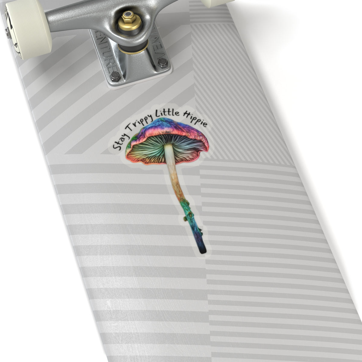 Stay Trippy Little Hippie Mushroom Sticker | Colorful Vinyl Stickers for Free Spirits | Perfect for Laptops Water
