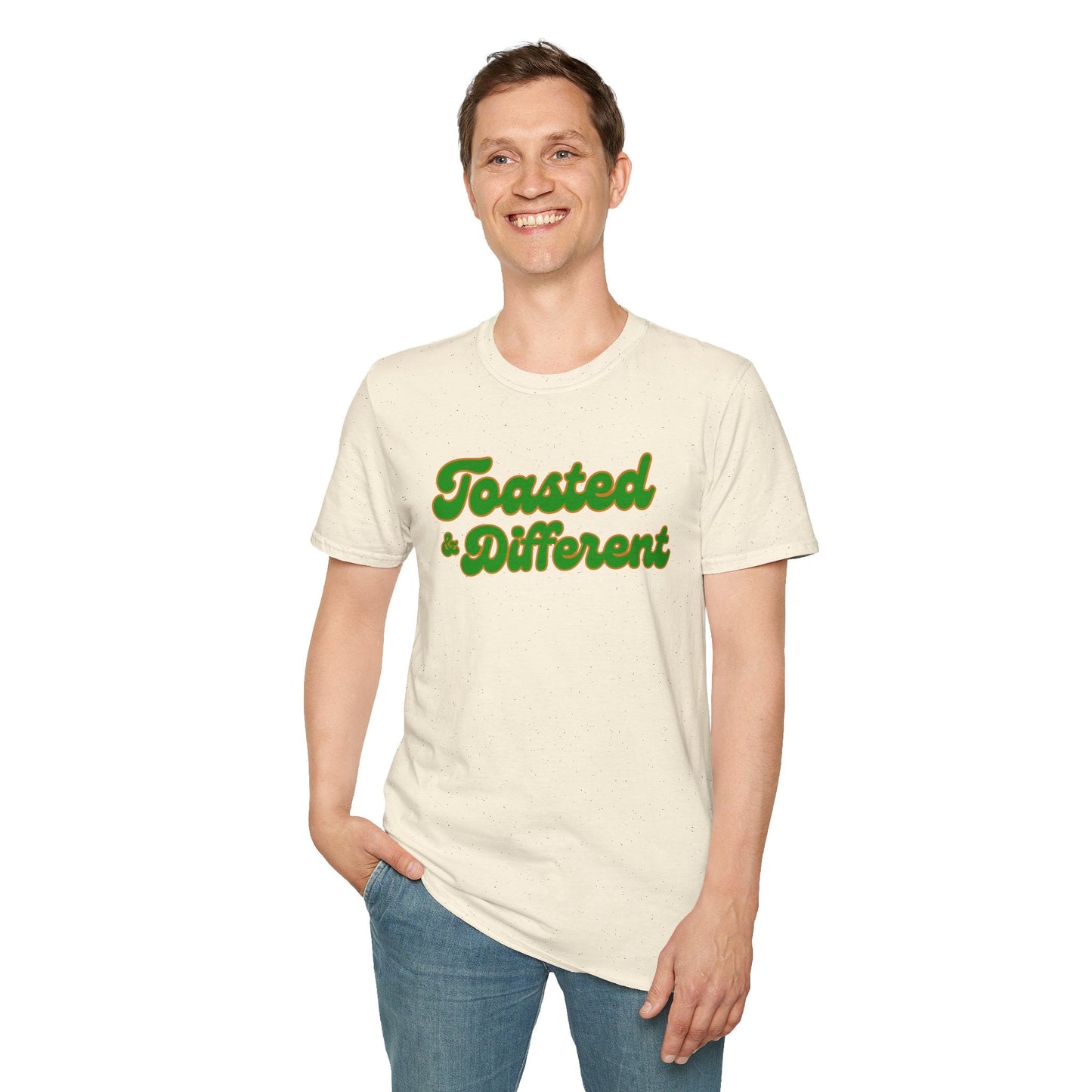 Toasted & Different Unisex Softstyle T-Shirt – Casual Fun Vibe for Everyday Wear - T-Shirt