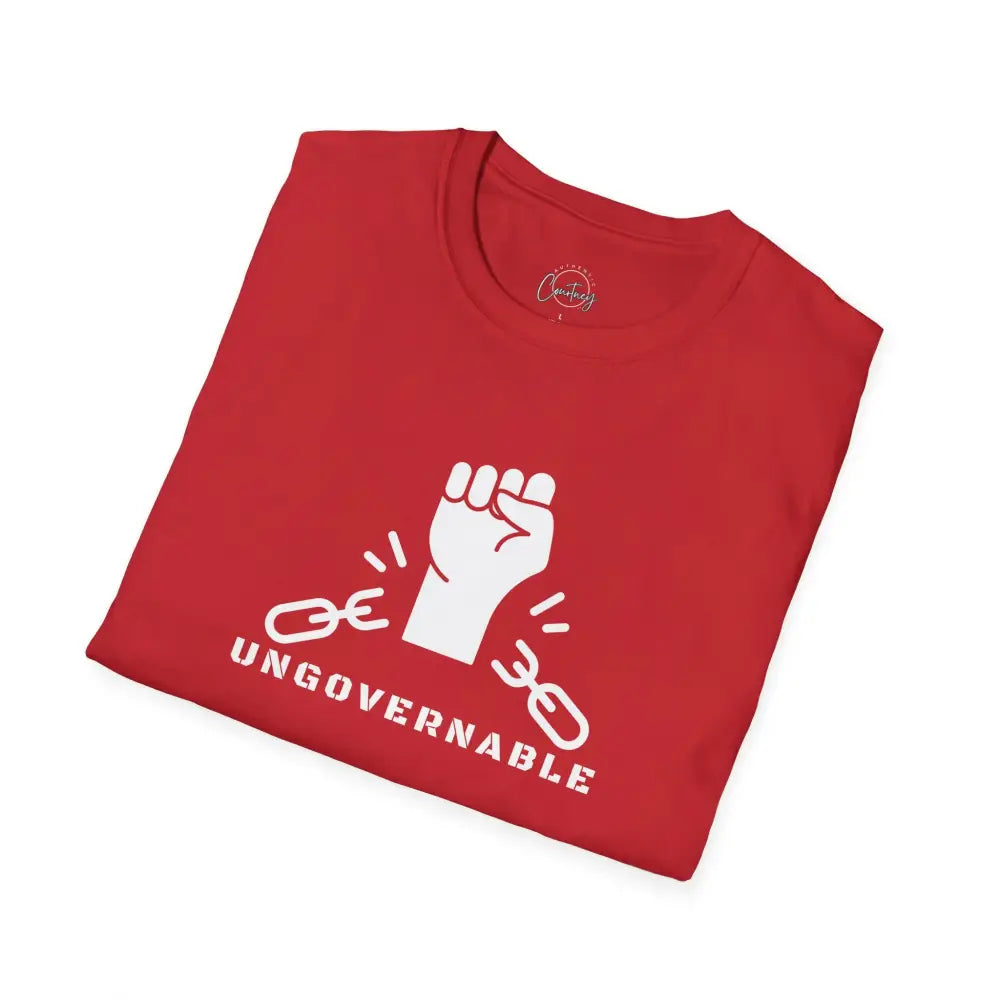 Ungovernable Fist Power T-Shirt | Rebel Strength Tee | Breaking Free Shirt - T-Shirt