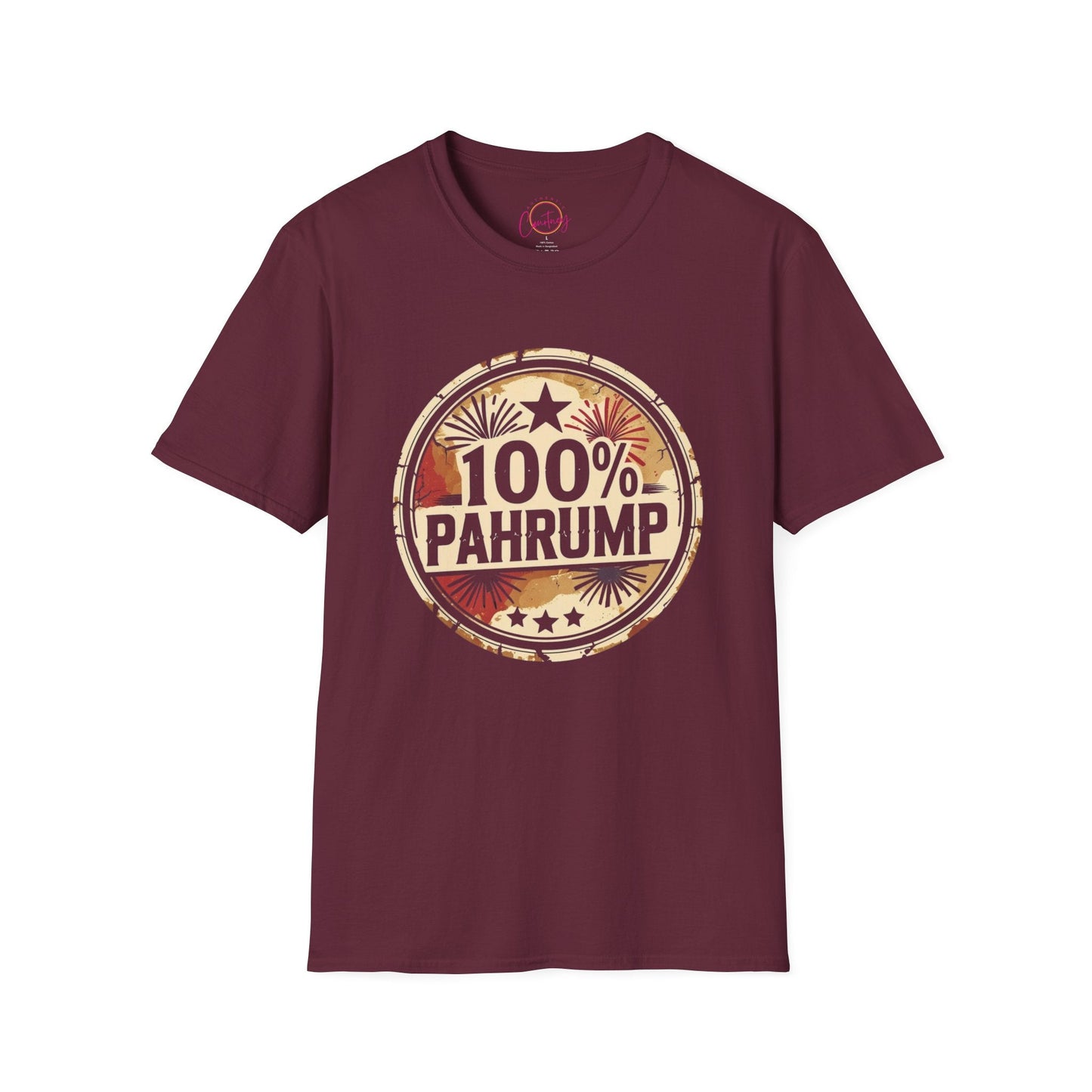 100% Pahrump — Certified Desert Rat Tee - S / Maroon - T-Shirt