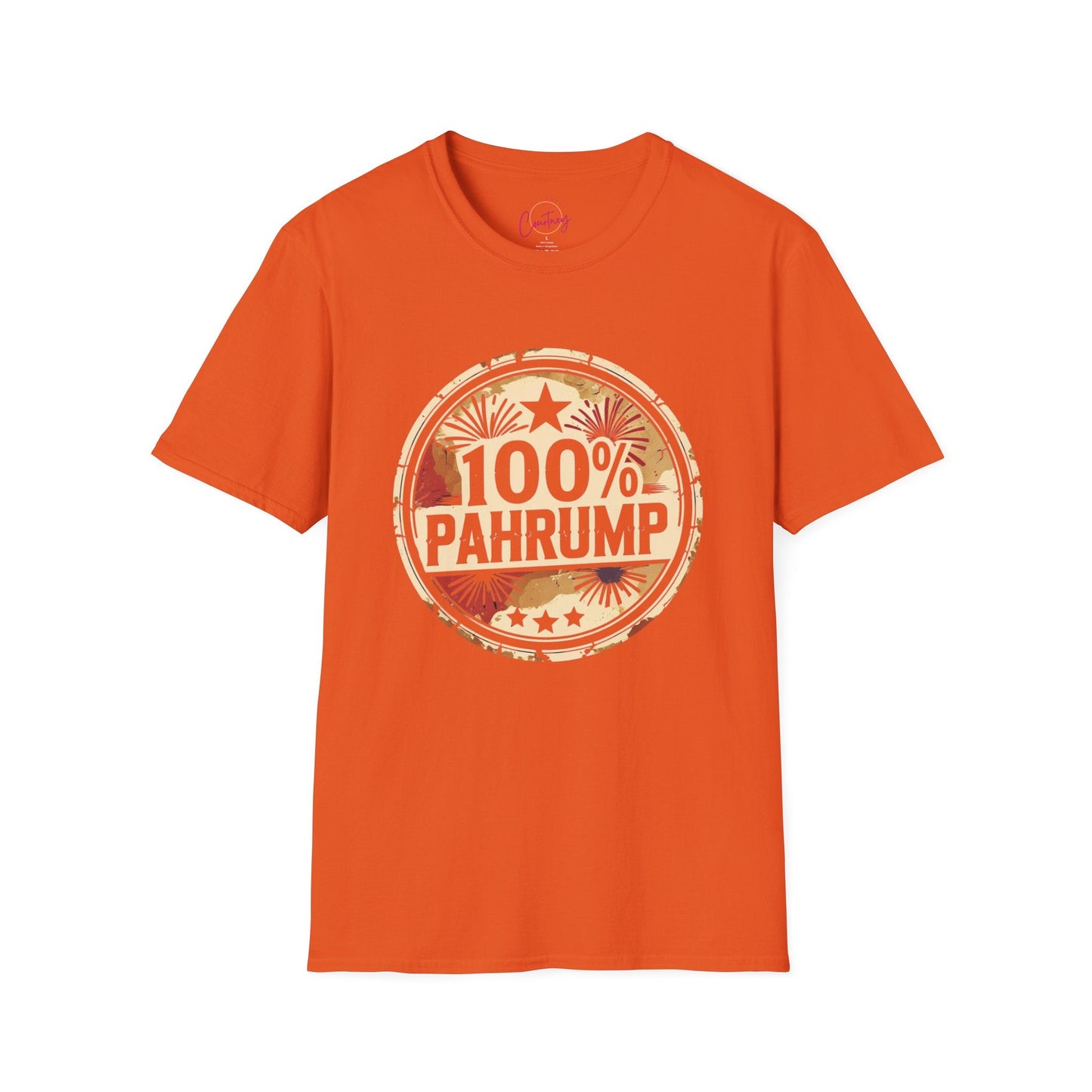 100% Pahrump — Certified Desert Rat Tee - S / Orange - T-Shirt