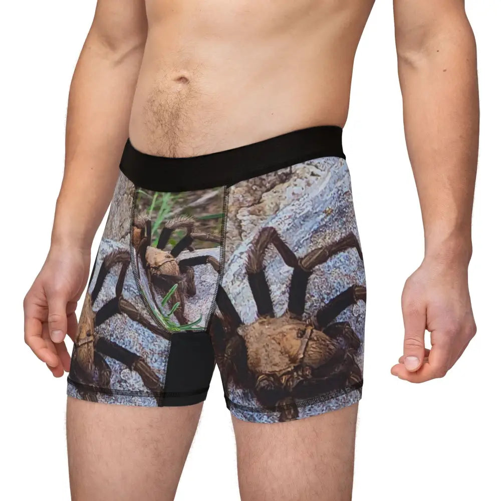 ’Arachnid Attack’ Men’s Boxers: 🕷️ Embrace Your Inner Spider-Dude! - All Over Prints