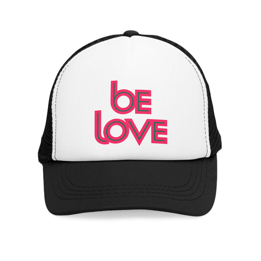Be Love Mesh Cap - Adjustable Trucker Hat for Positive Vibes - Black / One size - Hats