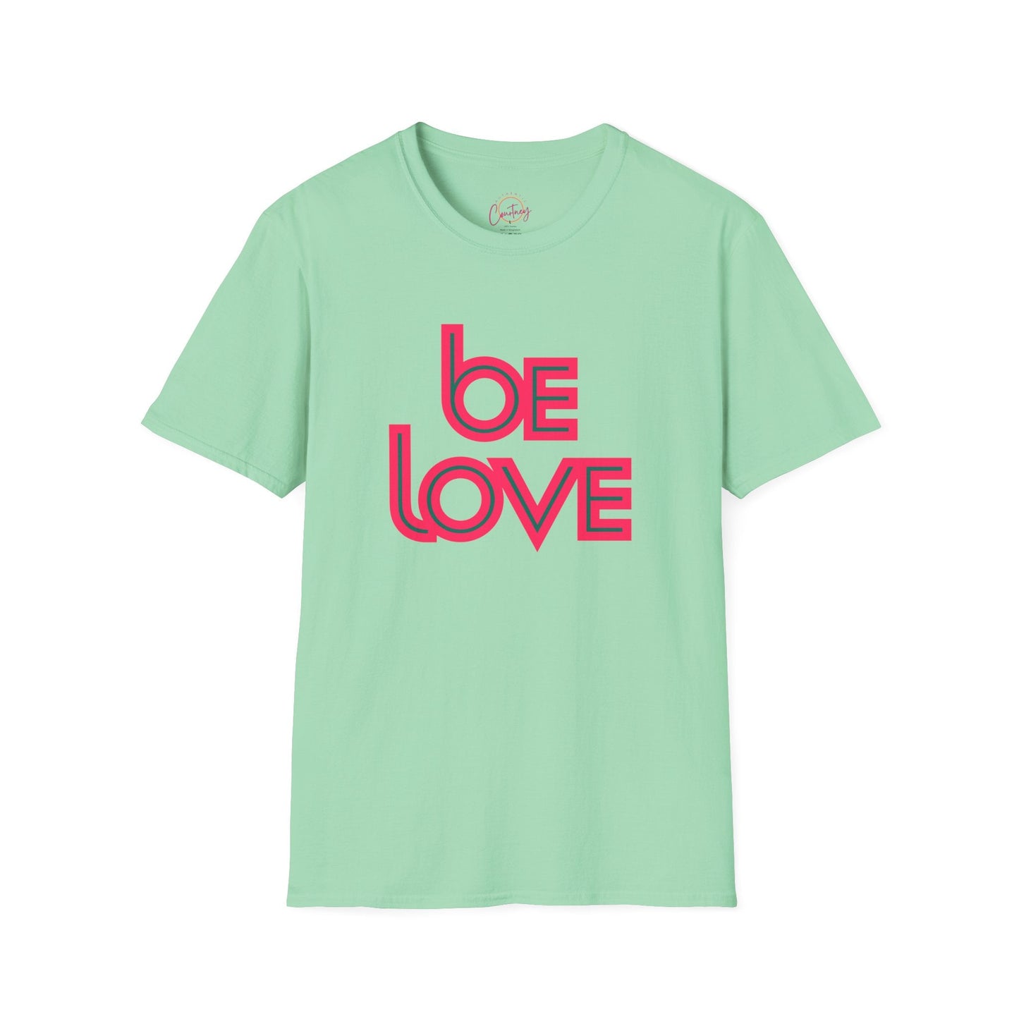 Be Love Statement Tee - S / Mint Green - T-Shirt