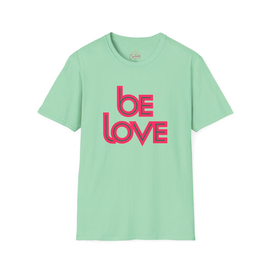 Be Love Statement Tee - S / Mint Green - T-Shirt