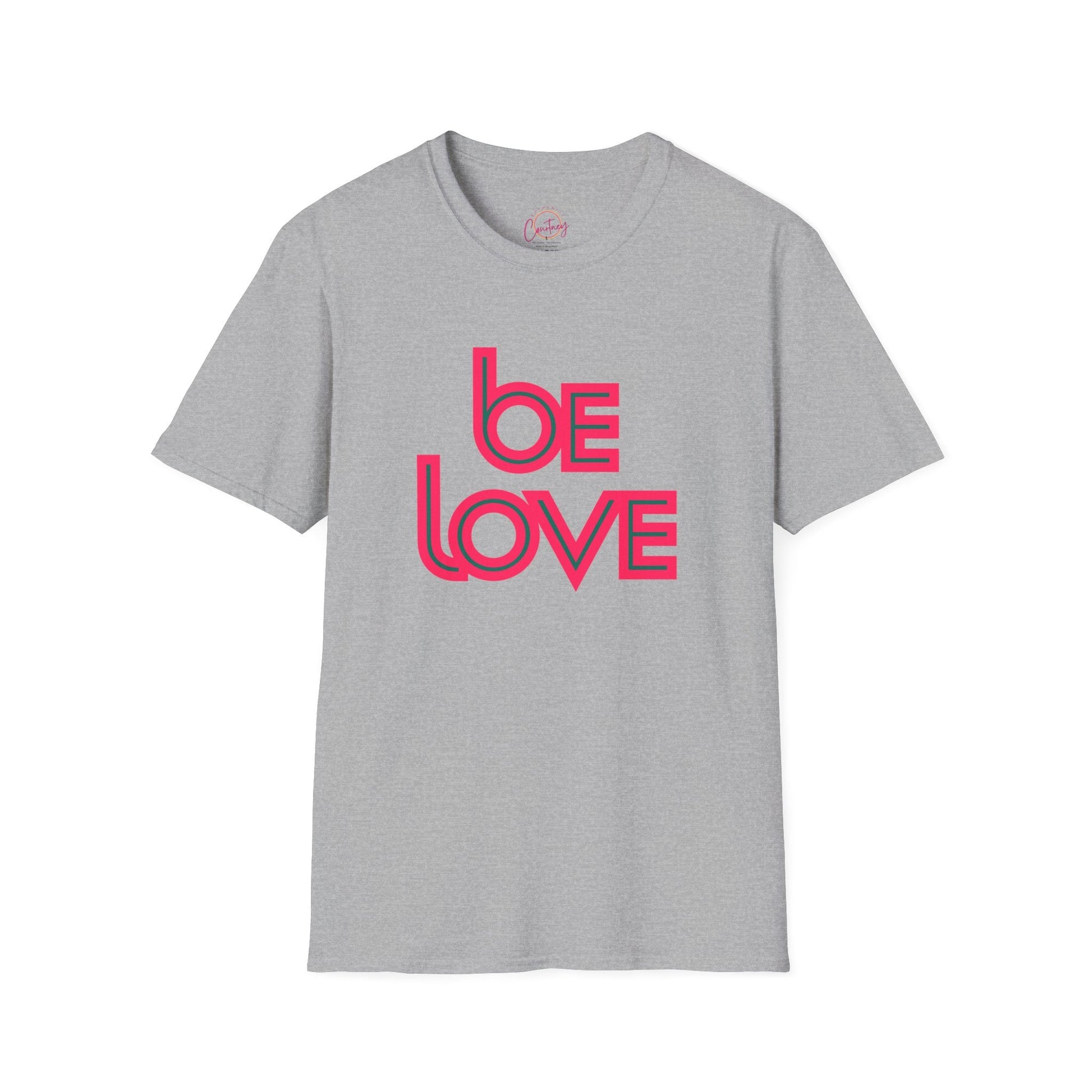 Be Love Statement Tee - XS / Sport Grey - T-Shirt