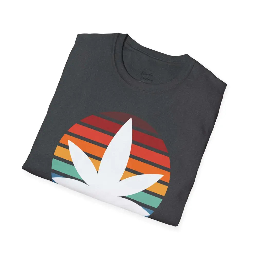 Cannabis Sun Shirt with Multicolored Sun Background