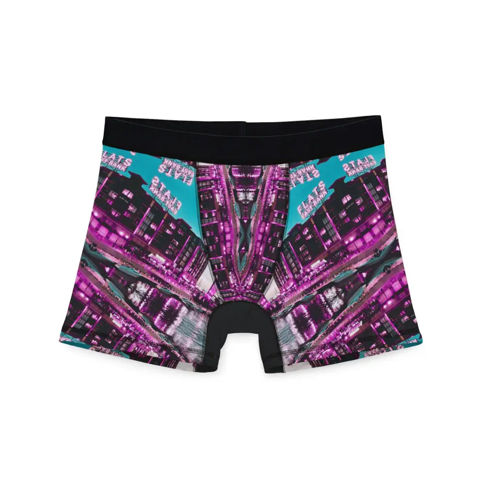 ’Cleveland East Bank Dreamscape’ Boxers - Where Urban Art Meets Comfort! - S / Black stitching - All Over Prints