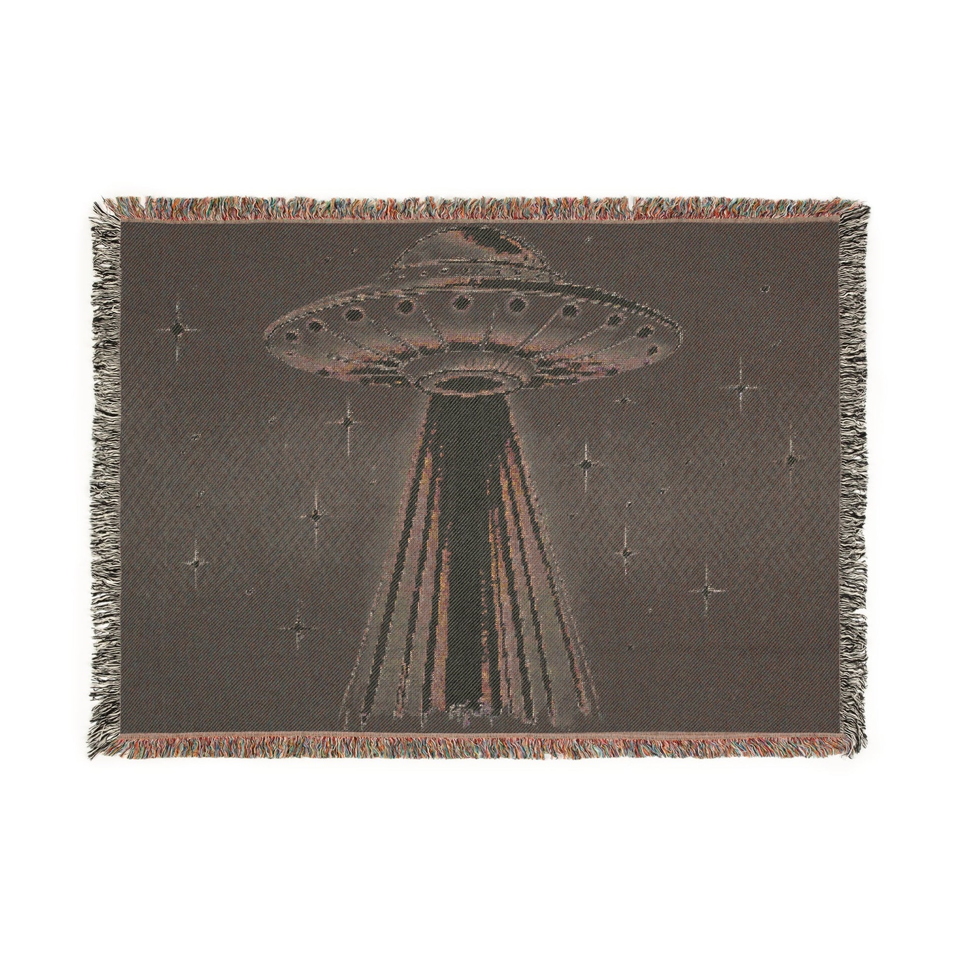 Cosmic Abduction – Woven Blanket Home Decor