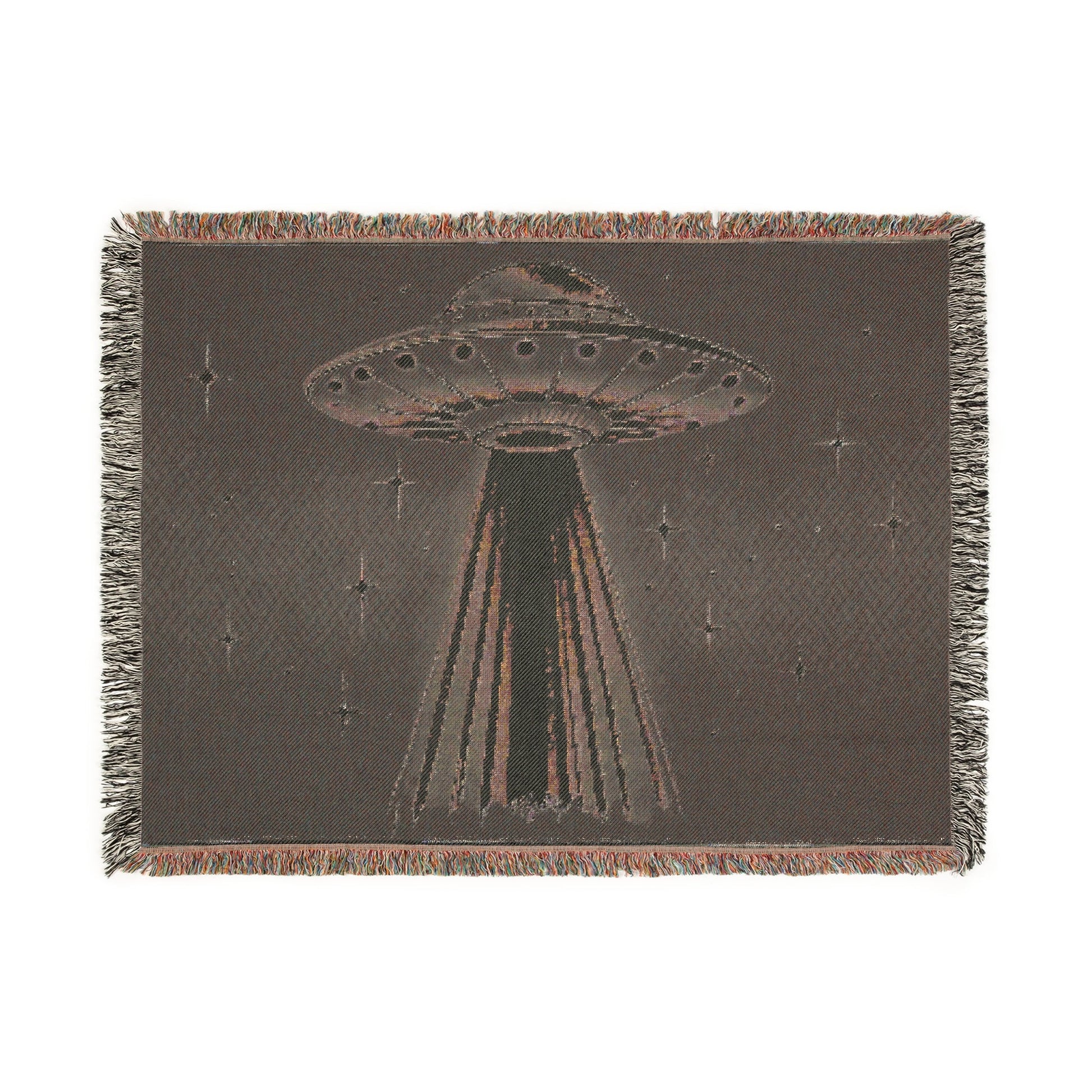 Cosmic Abduction – Woven Blanket Home Decor