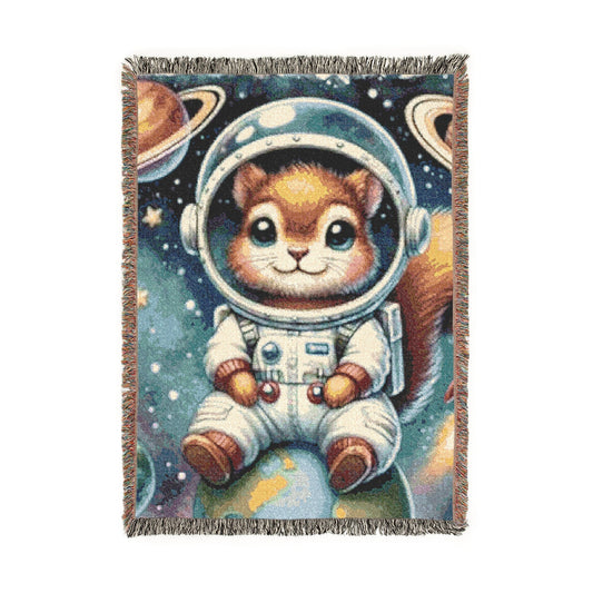 Cosmic Kitty – Woven Blanket Artwork / 52’’ × 37’’ Home Decor