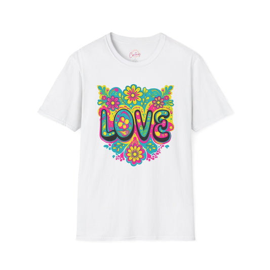 Cosmic Love Explosion Tee White / S T Shirt