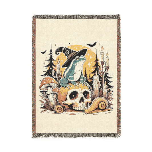 Cosmic Skull – Woven Blanket Artwork / 52’’ × 37’’ Home Decor