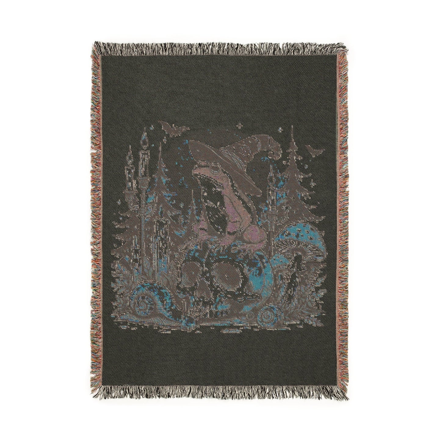 Cosmic Skull – Woven Blanket Home Decor