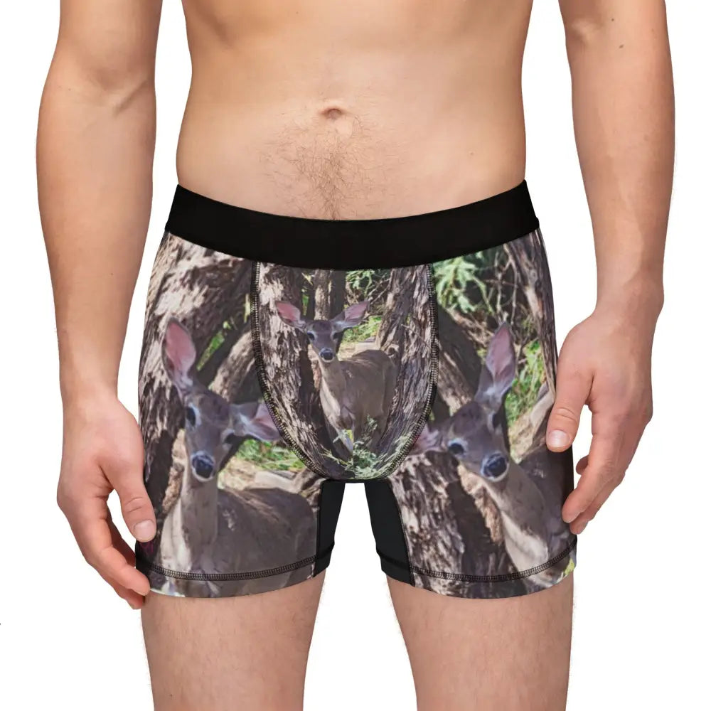’Deer-ly Beloved Boxers’ Wild Underwear for Wild Men - All Over Prints
