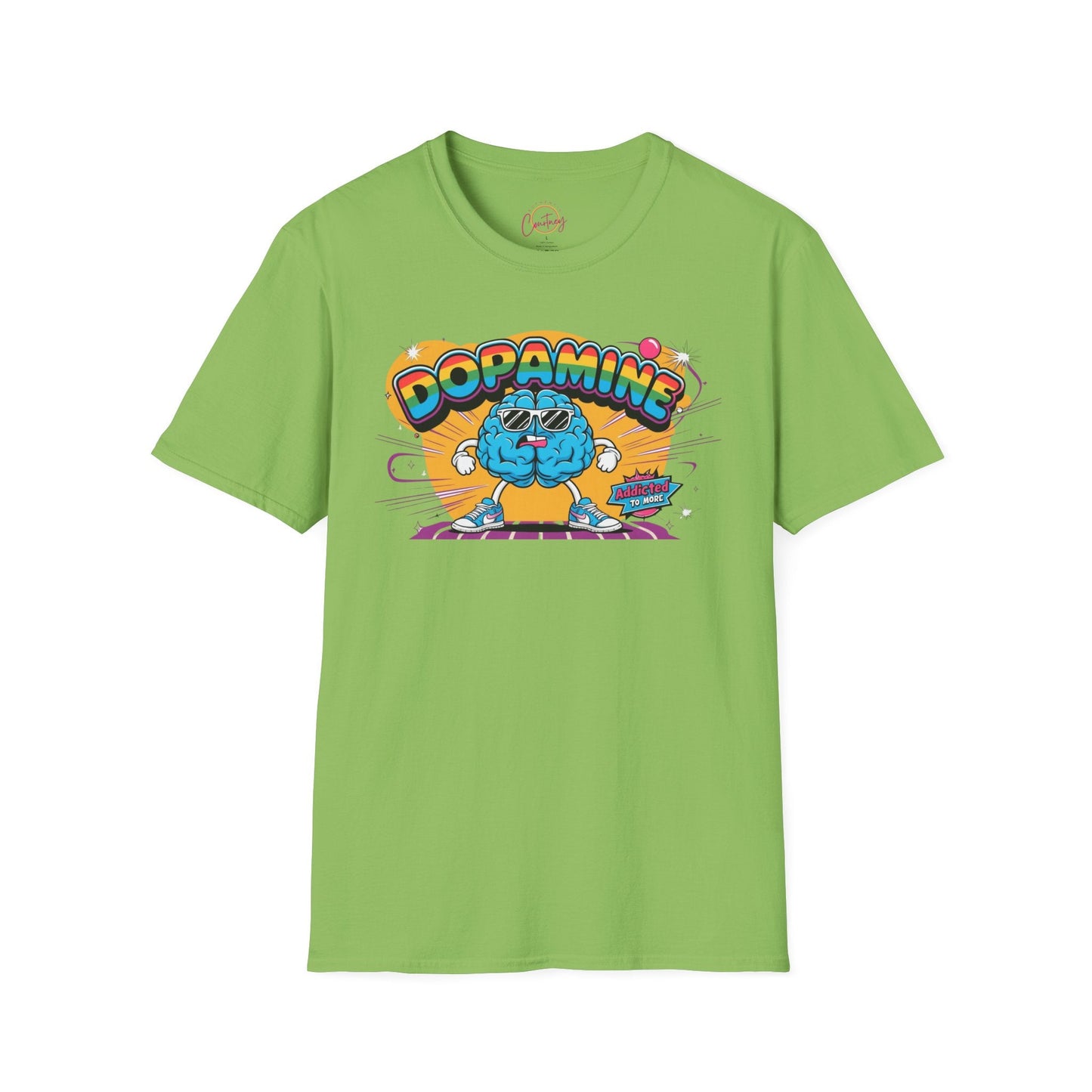 Dopamine Rush Brain Power Tee Lime / S T Shirt