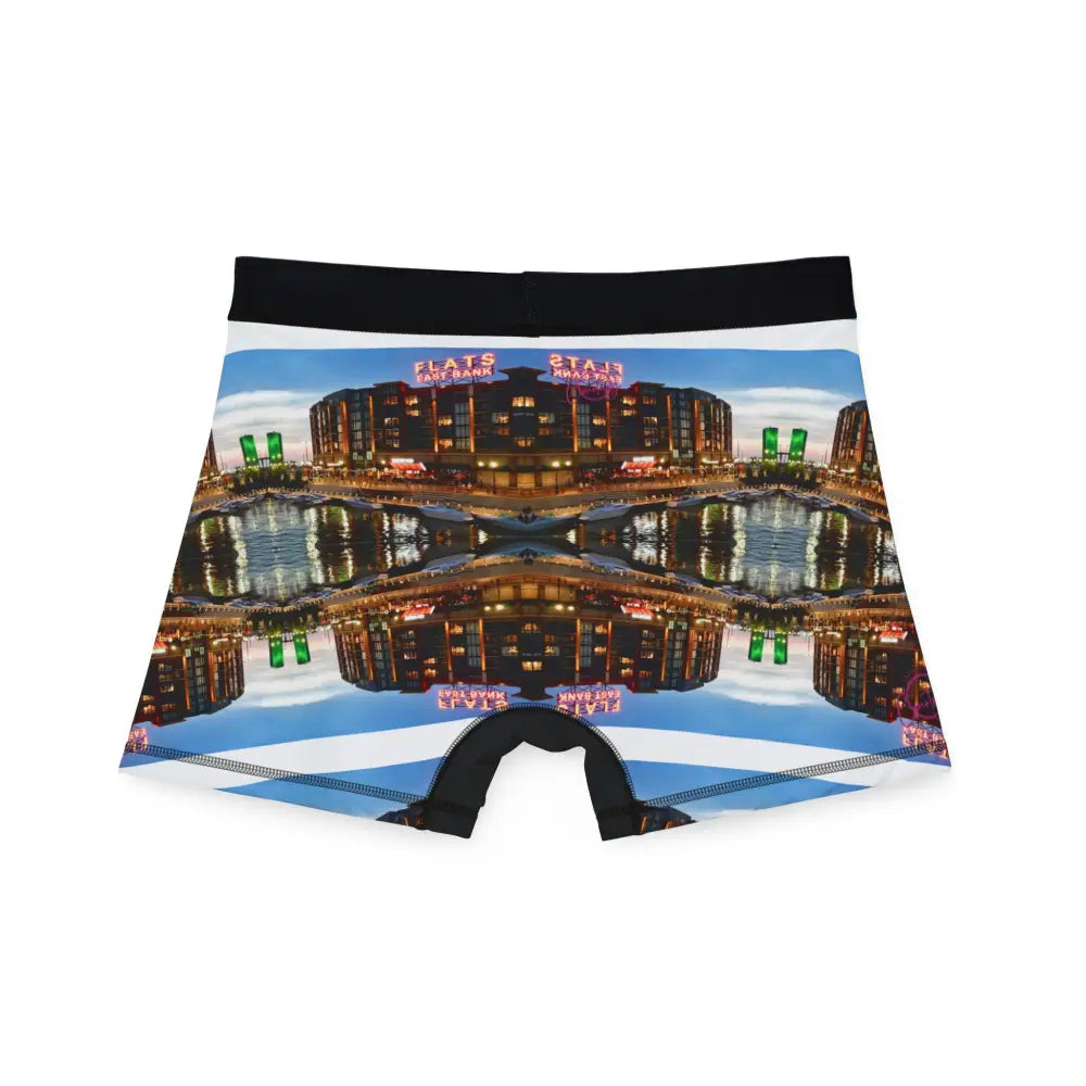 East Bank Flats Cleveland Blue Sky Stripe’ Mirror Boxers - All Over Prints