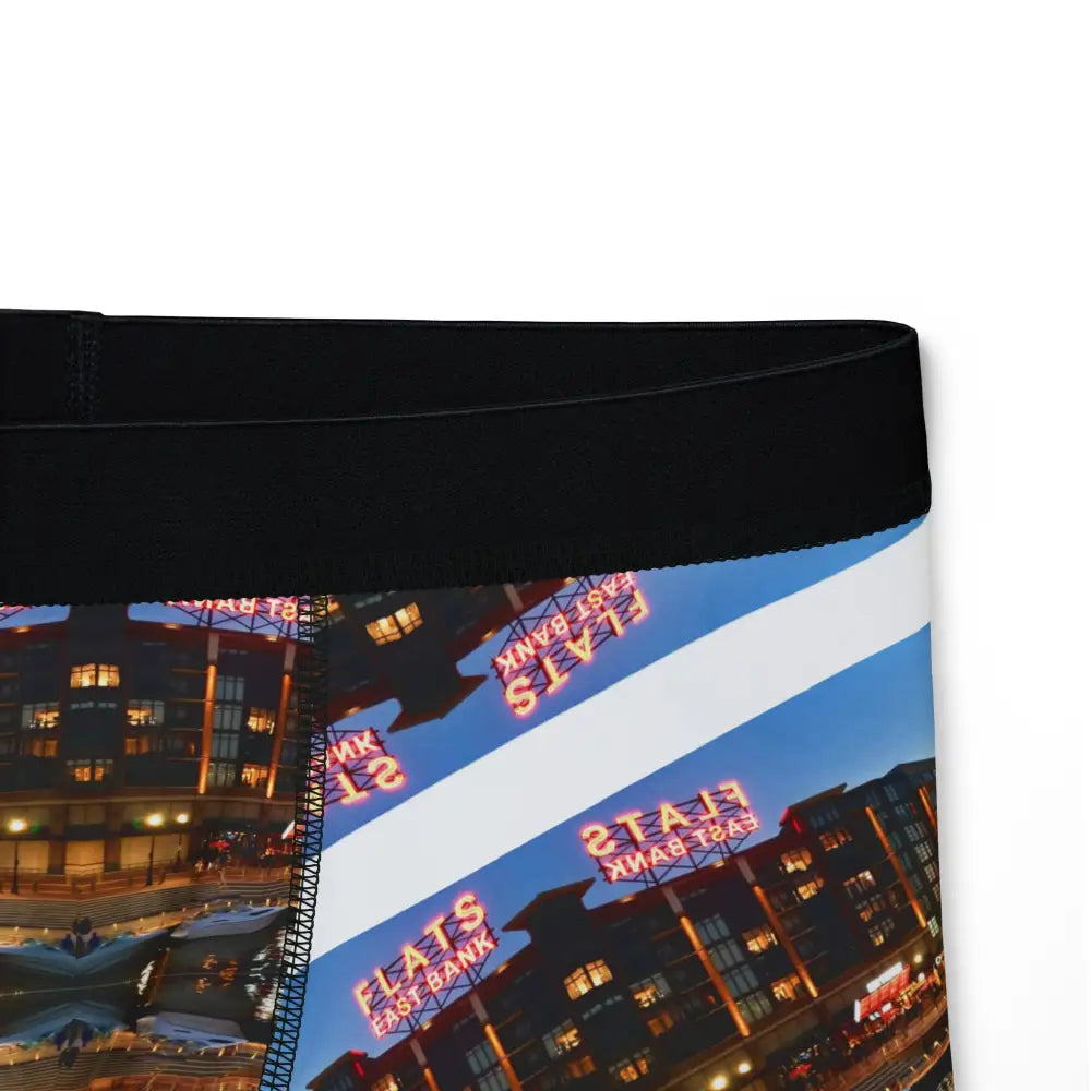 East Bank Flats Cleveland Blue Sky Stripe’ Mirror Boxers - All Over Prints